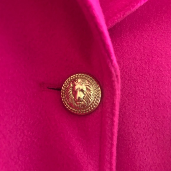 Cyrus Elegant Pink Women's Pea Coat - Picture 3 of 5